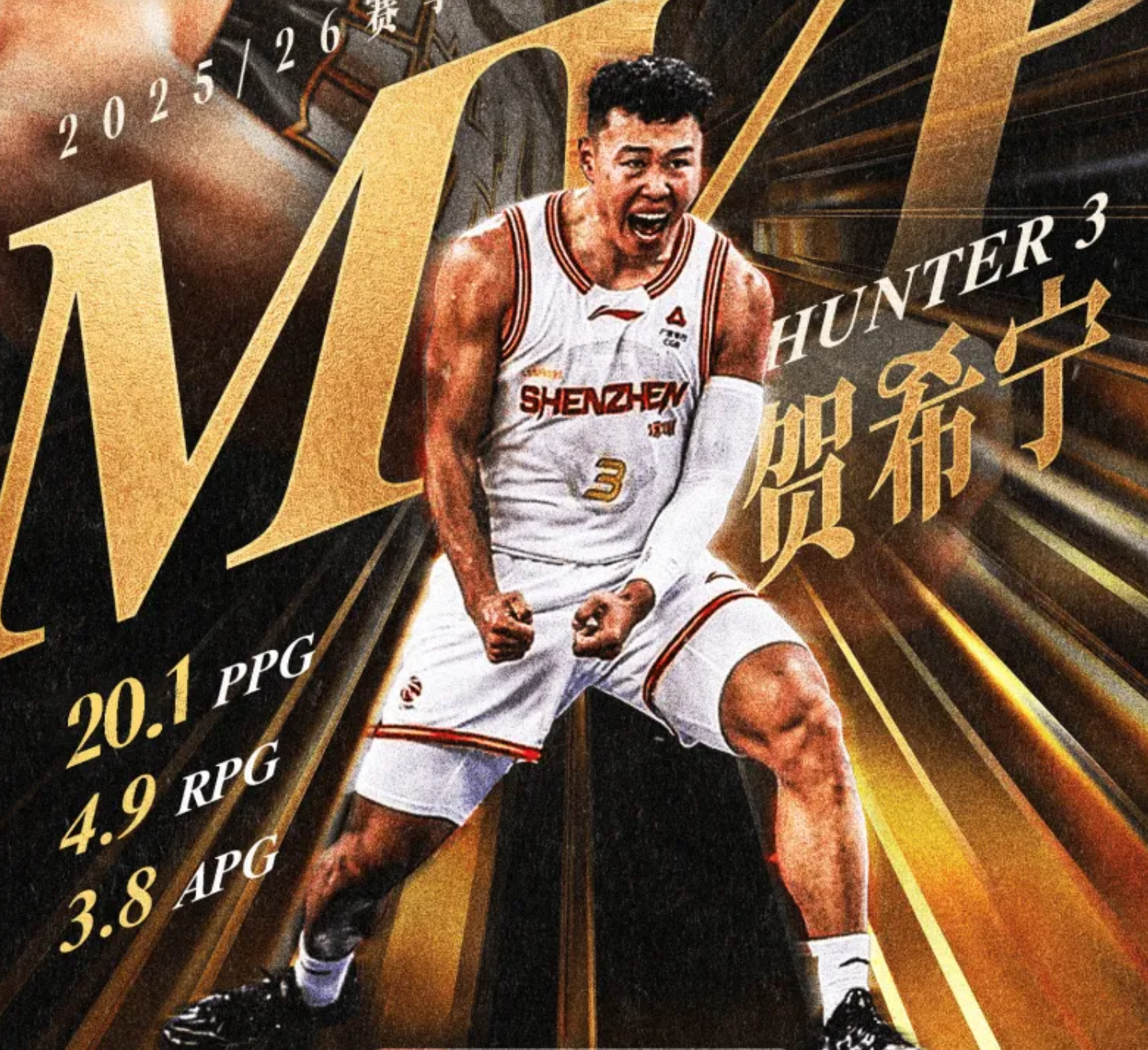 188金宝博体育官方网站-收获CBA常规赛MVP，贺希宁感慨万千！